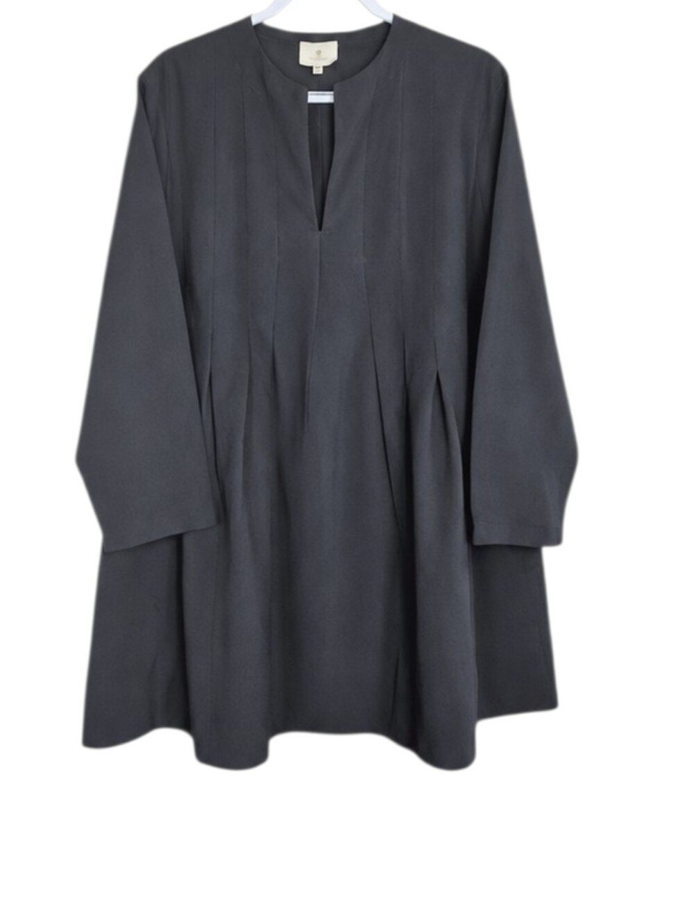Tuckernuck XXXL Navy Cotton Swing Dress Long Sleeve Minimalist LagonLook Coastal